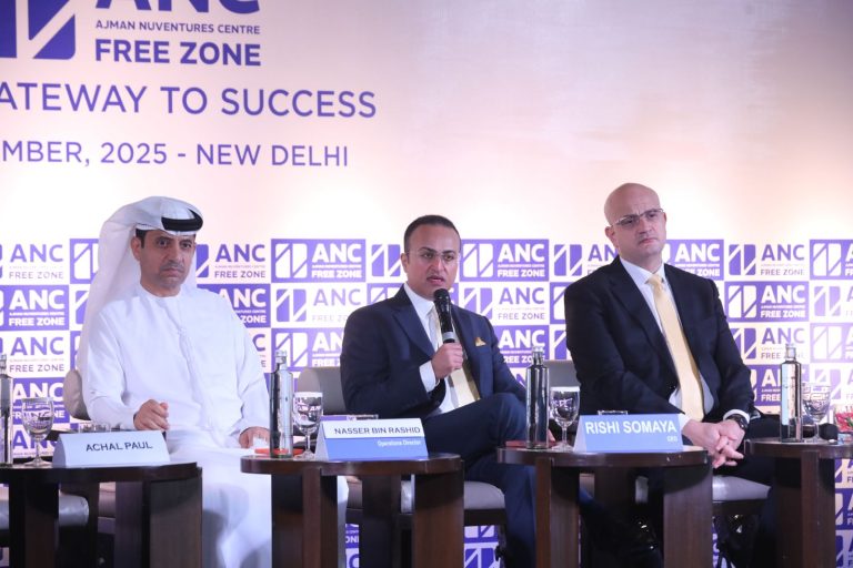 Ajman NuVentures Centre Free Zone (ANCFZ) showcases new horizons of investment in Delhi!